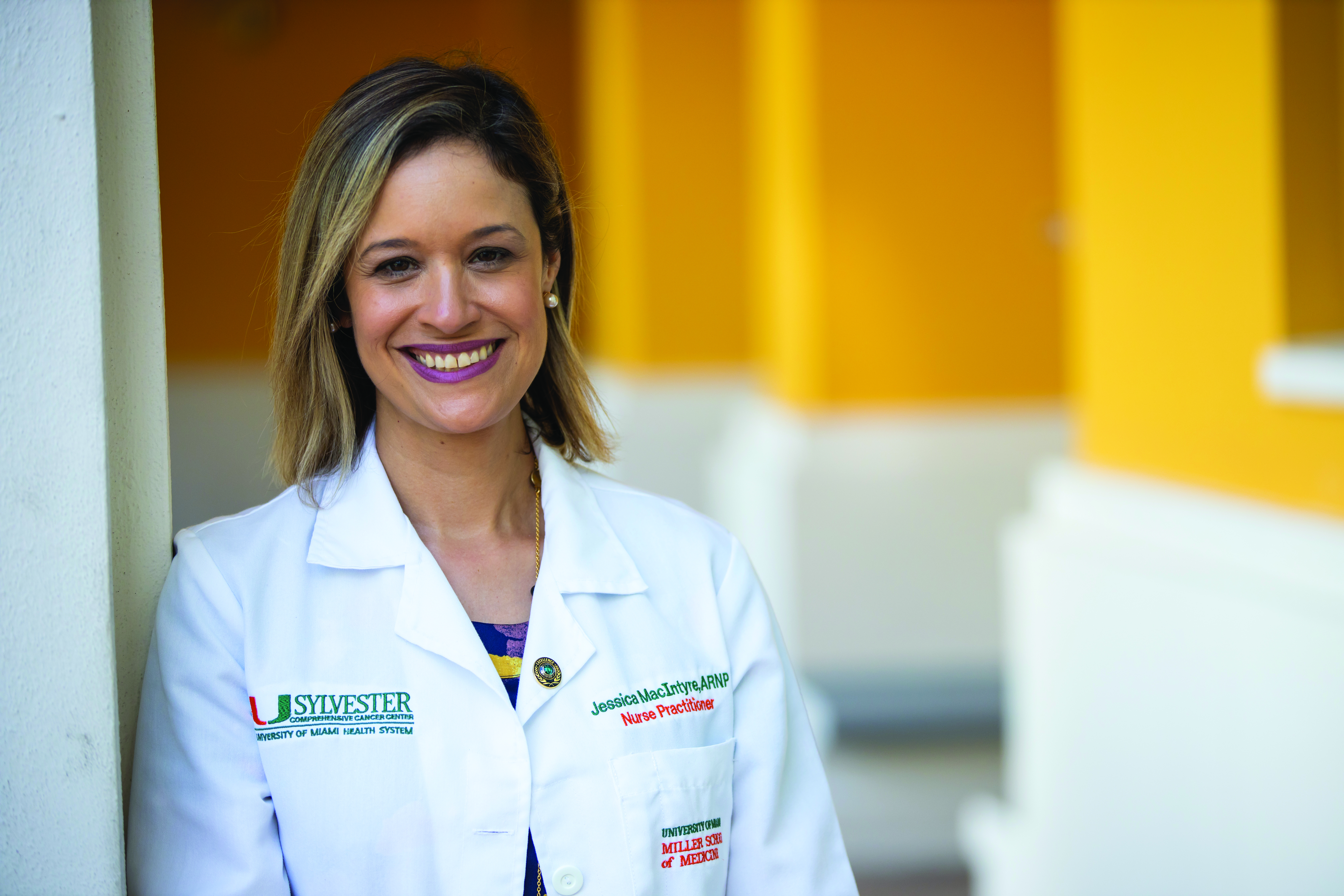 ONS member Jessica MacIntyre, DNP, MBA, APRN, AOCNP®, executive director of clinical operations and advanced practice RN at the Sylvester Comprehensive Cancer Center in Miami, FL, and member of the Miami-Dade ONS Chapter