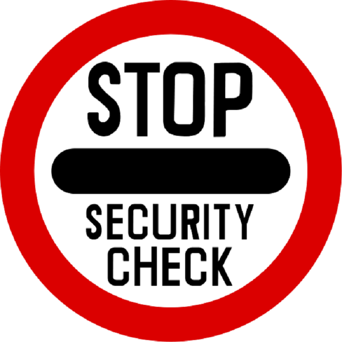 Healthcare security check icon