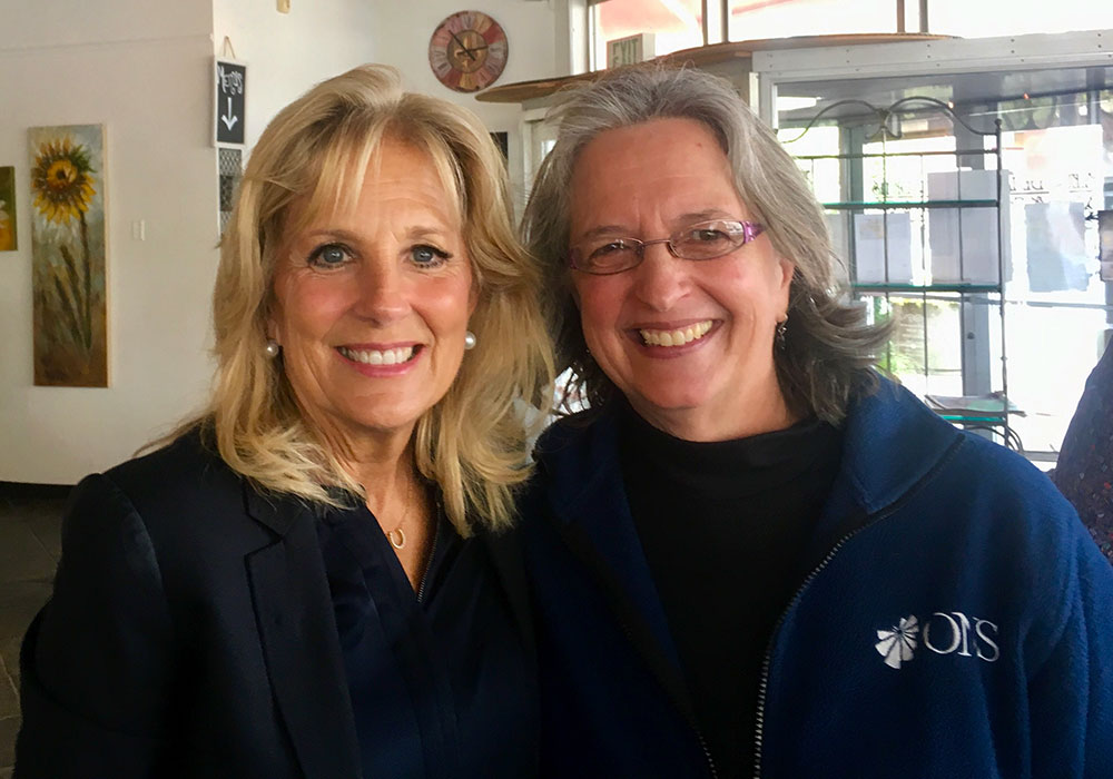 Jill Biden Works With ONS Members and Others to Understand the Caregiver Experience
