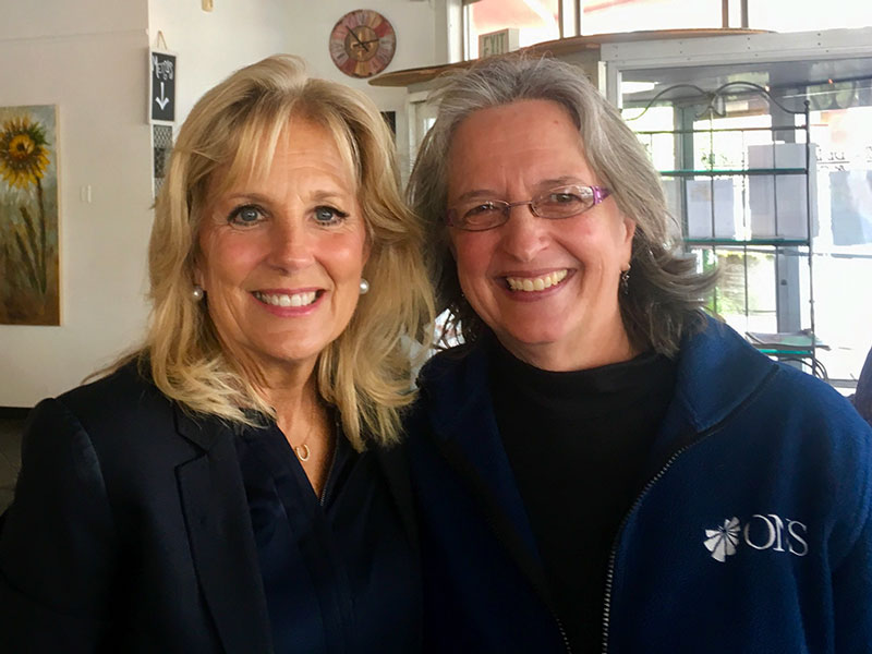 Jill Biden Works With ONS Members and Others to Understand the Caregiver Experience