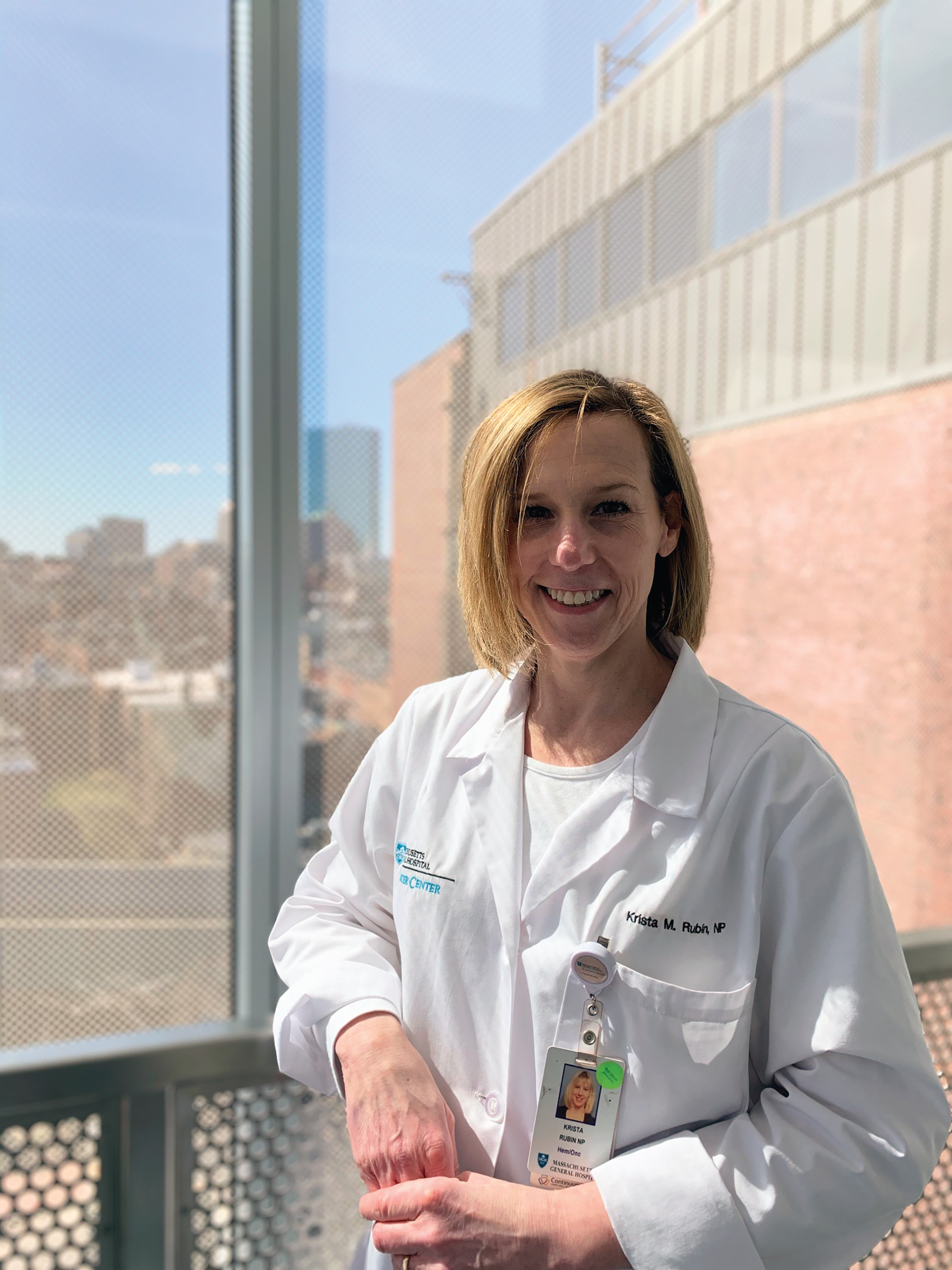 ONS member Krista Rubin, MS, FNP-BC, nurse practitioner at Massachusetts General Hospital’s Center for Melanoma in Boston and member of the Boston ONS Chapter