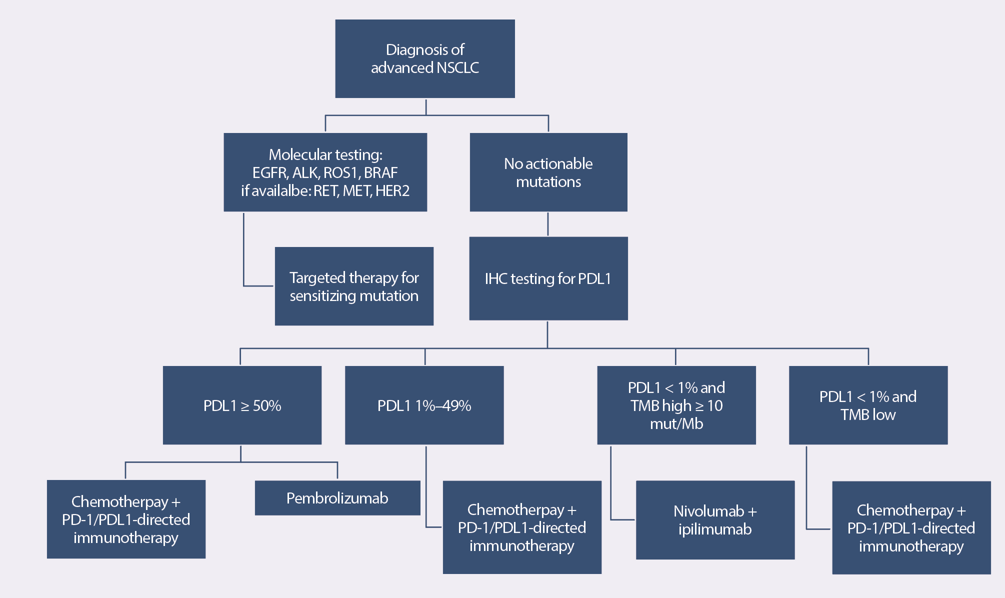 Treatment Algorithm for Stage IV Non-Small Cell Lung Cancer