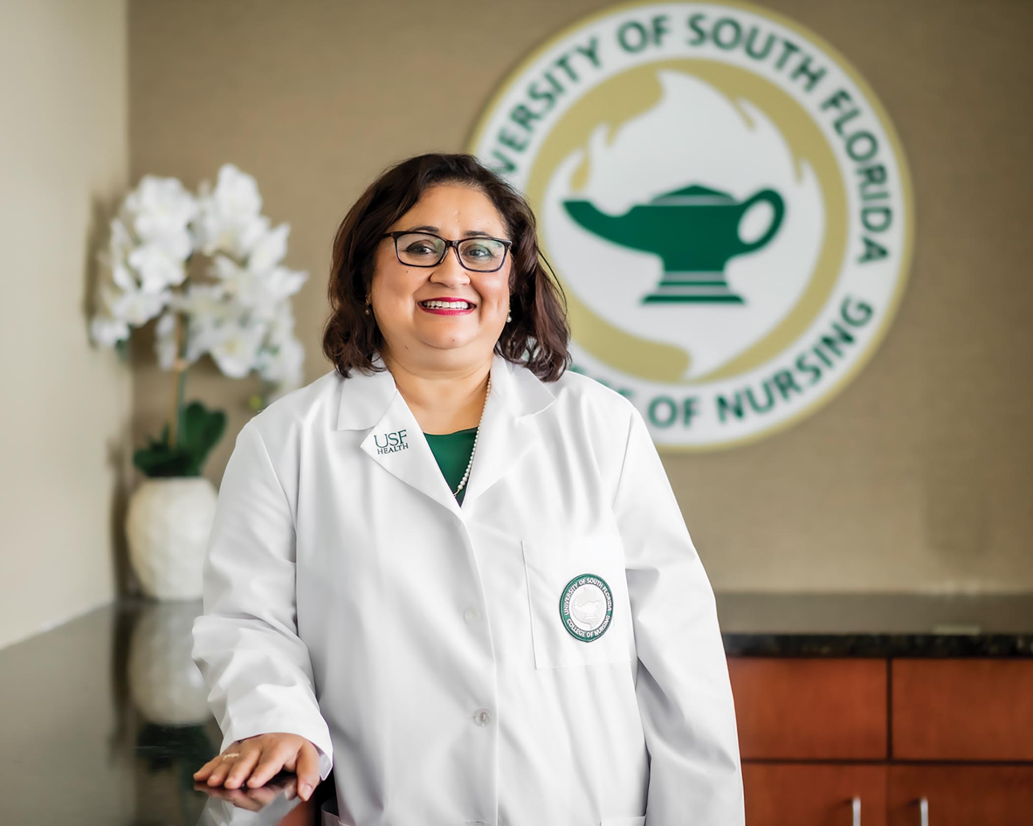 ONS member Usha Menon, PhD, RN, FAAN, is the dean and a professor at the University of South Florida (USF) College of Nursing and a senior associate vice president at USF Health in Tampa. 