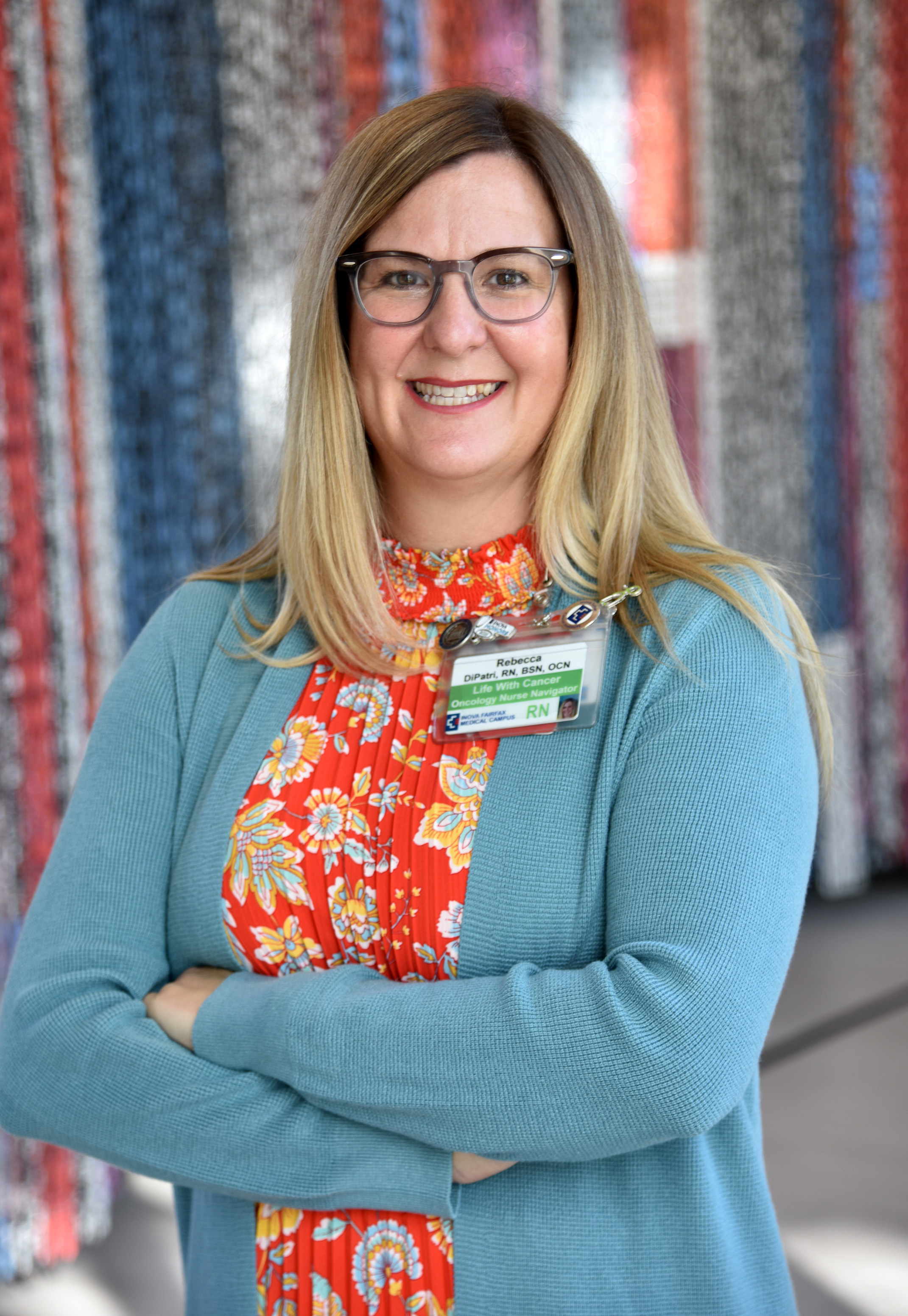 ONS member Rebecca DiPatri, BSN, RN, OCN®, oncology nurse navigator at Inova Schar Cancer Institute’s Life with Cancer in Fairfax, VA, and member of the Northern Virginia ONS Chapter