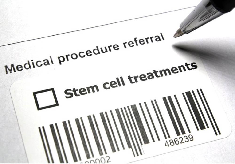 order for stem cell transplant with barcode